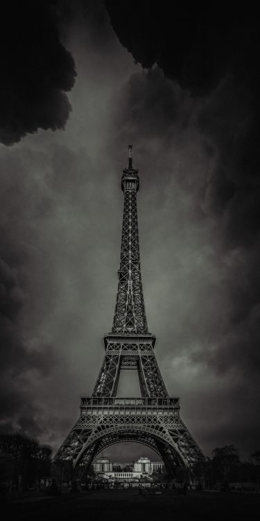 Champ de Mars, eiffel tower, trocadro square, cloud, atmosphere