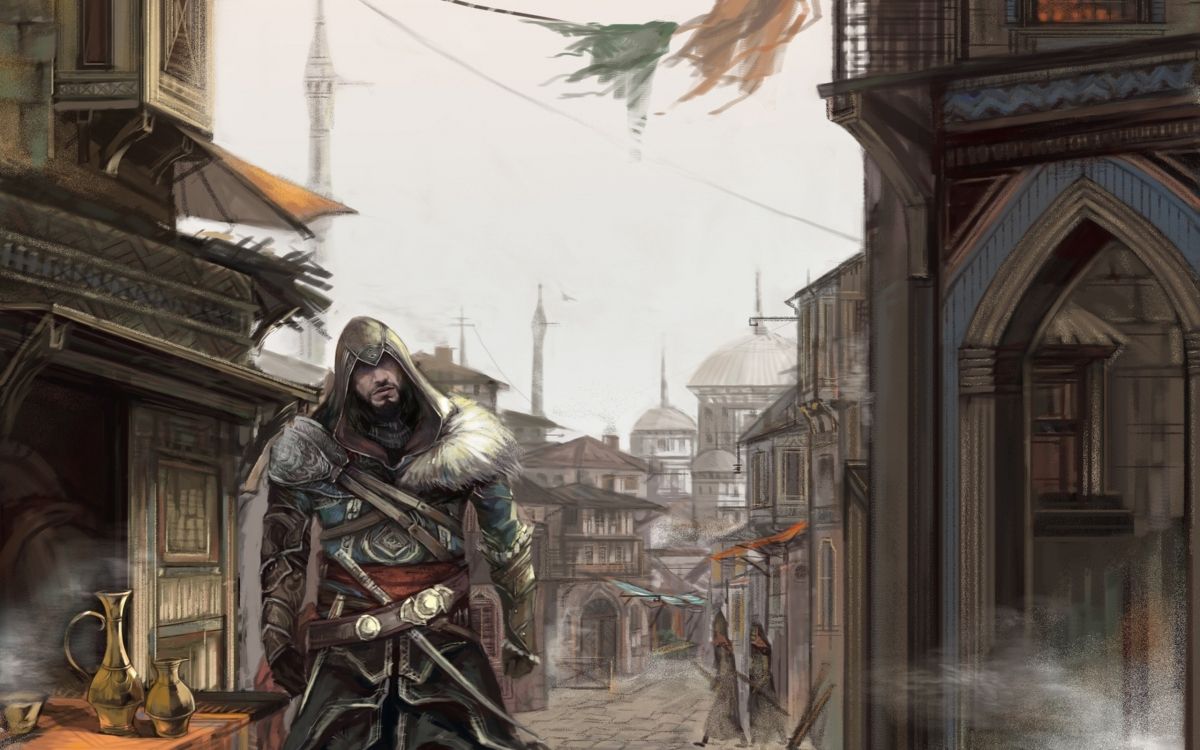 Assassins Creed, Assassins Creed Revelations, Assassins Creed la Hermandad, Ezio Auditore, Assassins Creed Sindicato. Wallpaper in 2560x1600 Resolution