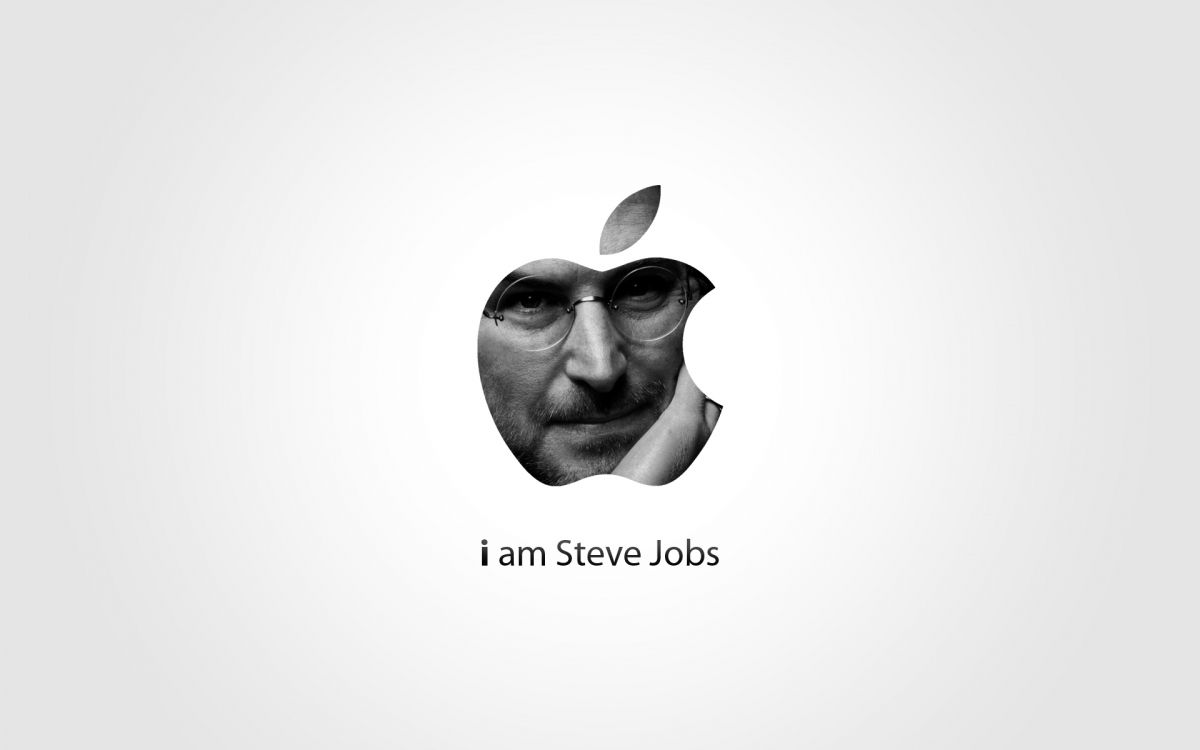 Steve Jobs, Firmenzeichen, Brand, Grafik-design, Schwarz Und Weiß. Wallpaper in 1920x1200 Resolution