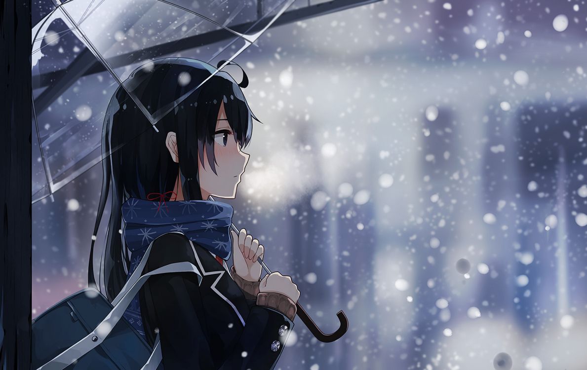 Frau in Schwarz-weißer Jacke Mit Regenschirm. Wallpaper in 1920x1211 Resolution
