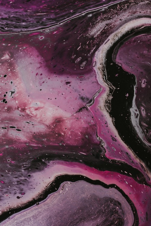 Image purple and black abstract painting