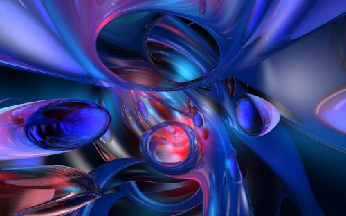 Image purple and blue abstract painting