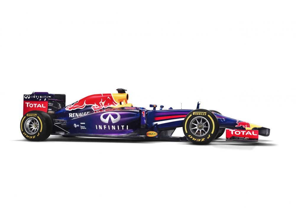 blue and red f 1 race car