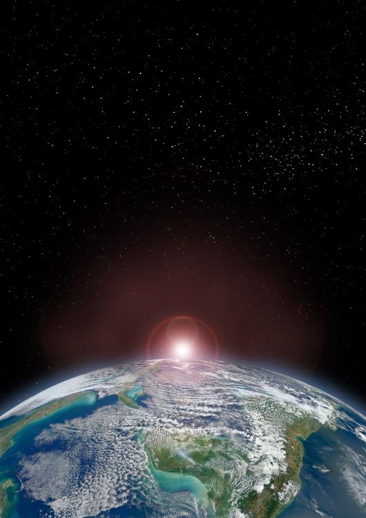Blauer Und Grüner Planet Erde. Wallpaper in 2923x4134 Resolution