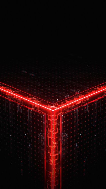 立方体, 抽象艺术, 矩形, 复合材料, 品红色 壁纸 2160x3840 允许