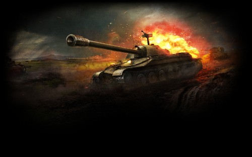 Image world of tanks, tank, combat vehicle, smoke