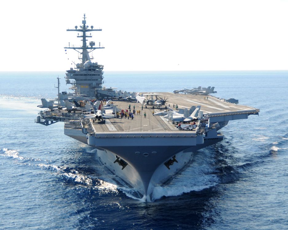 USS George HW Bush, United States Navy, Flugzeugträger, Kriegsschiff, Marine-Schiff. Wallpaper in 3000x2400 Resolution