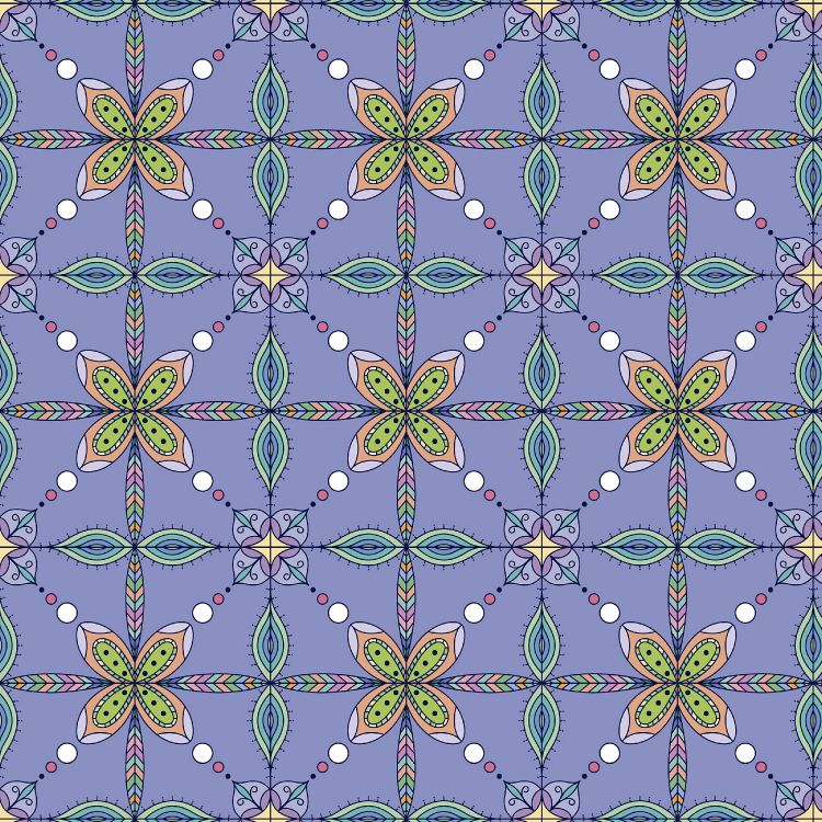 Textil Floral Azul y Blanco. Wallpaper in 2800x2800 Resolution