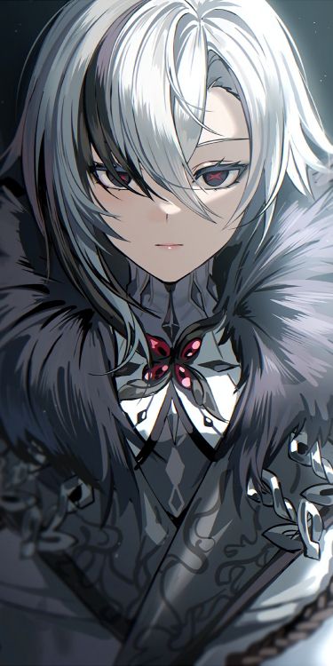 Arlecchino 原神, 扇子的艺术, 发型, 卡通, 嘴 壁纸 2400x4800 允许