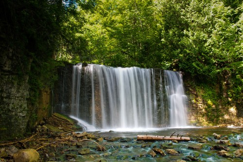 Image waterfalls in the middle of the forest