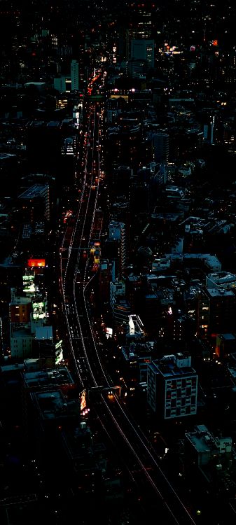 Gebäude, Wolkenkratzer, Infrastruktur, Car, Tower Block. Wallpaper in 1440x3200 Resolution