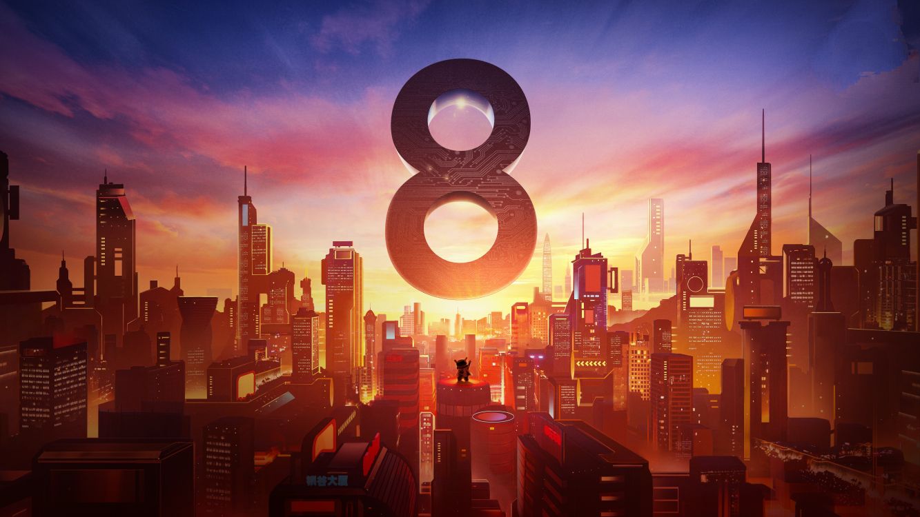 Xiaomi, 城市景观, 城市, 大都会, 天际线 壁纸 8000x4500 允许