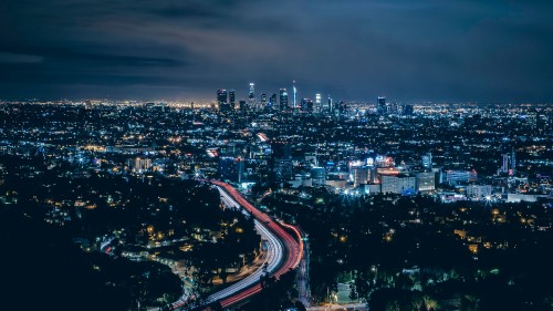 Image city lights during night time