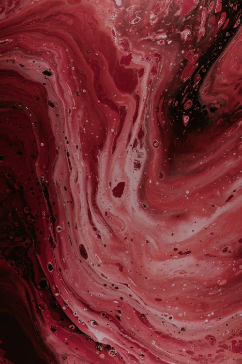 red and white abstract painting