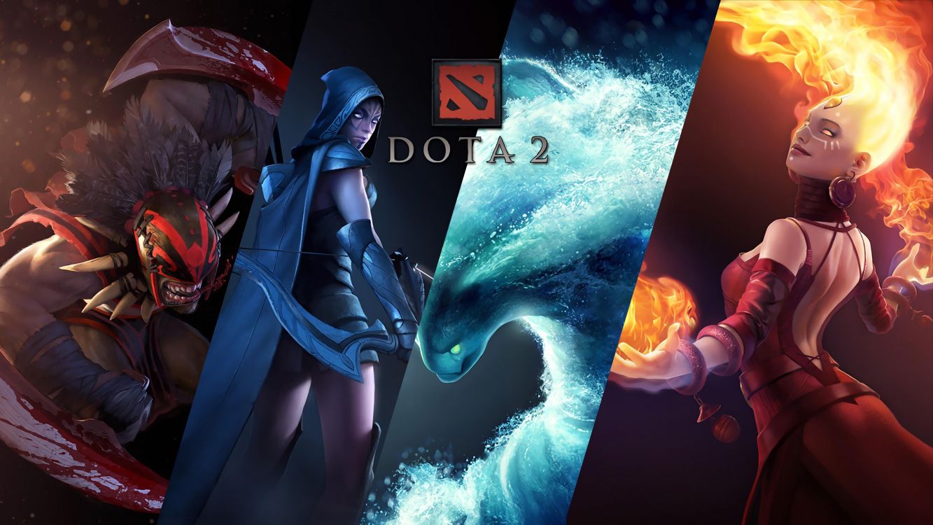 Dota 2, Valve Corporation, Illustration, Jeu Pc, Graphisme. Wallpaper in 3840x2160 Resolution