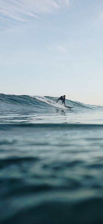 Windsurfen, Ios, Äpfeln, Flüssigkeit, Ozean. Wallpaper in 1125x2436 Resolution