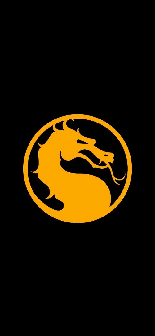 Image mortal kombat x, logo, crescent, emblem, symbol