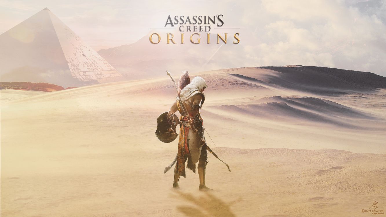 assassins creed origins, ubisoft, desert, landscape, aeolian landform