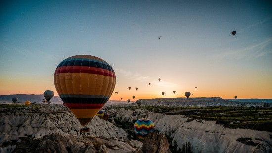 Image hot air balloon, balloon, cappadocia, aircraft, flight