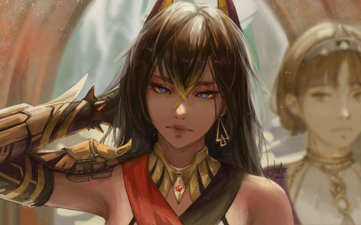 Dehya Genshin Fanart, Impacto Genshin, Dehya, el Mundo, Hoyolab. Wallpaper in 4800x3000 Resolution