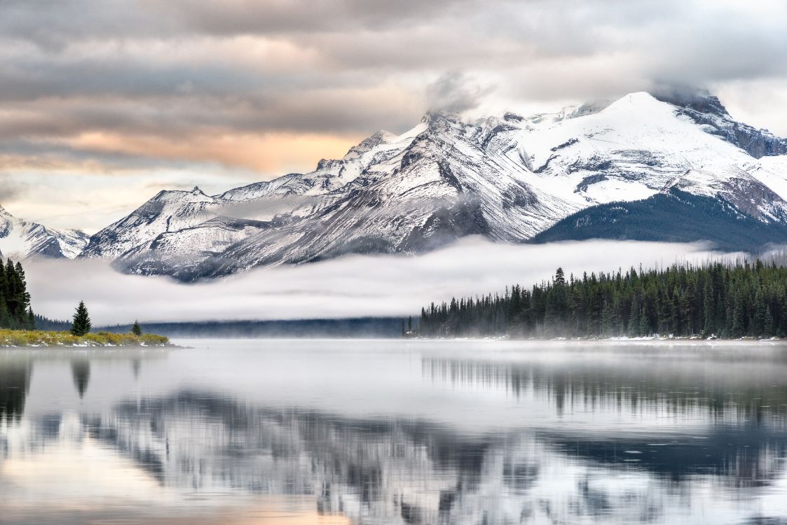 Alberta Canada Jaspe, Jasper, Lac Moab, L'Esprit De L'Île, Lac Pyramidal. Wallpaper in 7360x4912 Resolution