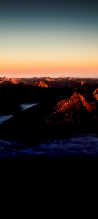 气氛, 生态区, 自然景观, 余辉, 高地 壁纸 2160x4800 允许