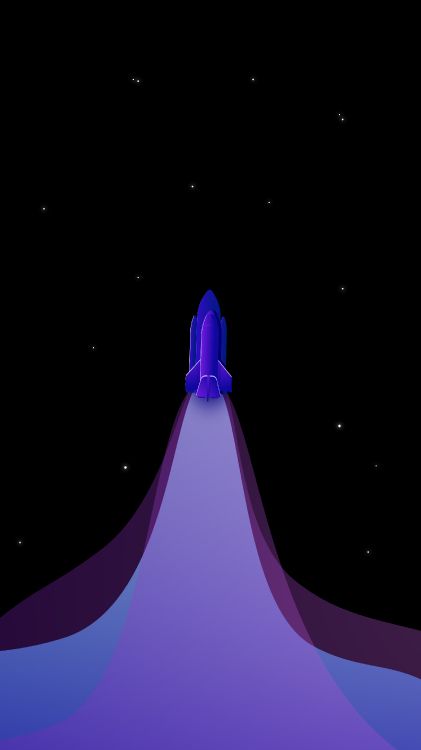 rocket, amoled, atmosphere, purple, space