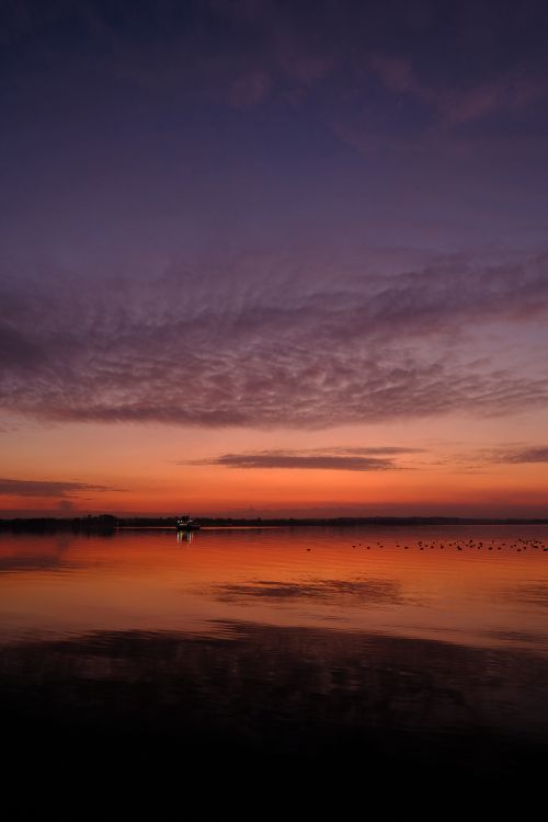 horizon, afterglow, sunset, nature, sunrise