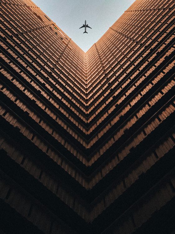 采光, 天花板, 对称, 橙色, 建筑 壁纸 3024x4032 允许