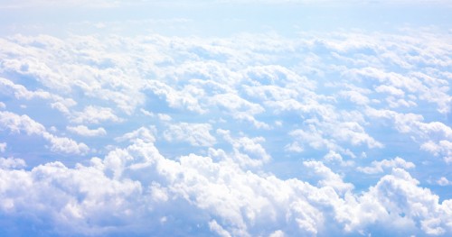 Image white clouds and blue sky