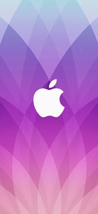 Logo Pomme Violet et Noir. Wallpaper in 1242x2688 Resolution