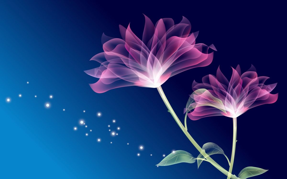 Fleur Violette Sous Ciel Bleu. Wallpaper in 1920x1200 Resolution