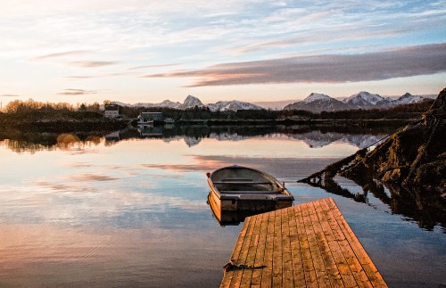 Image reflection, vesterlen, Lofoten, cloud, water