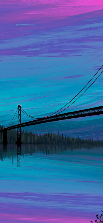 Image bridge over water during daytime