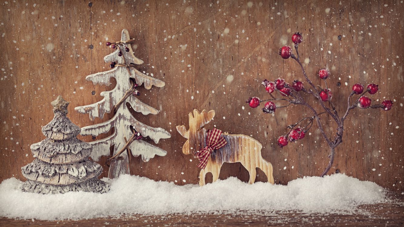 Le Jour De Noël, Arbre de Noël, Décoration de Noël, Hiver, Neige. Wallpaper in 5512x3101 Resolution