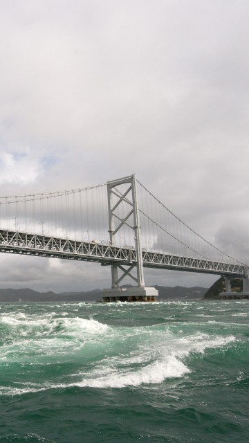 Image gray bridge over the sea during daytime