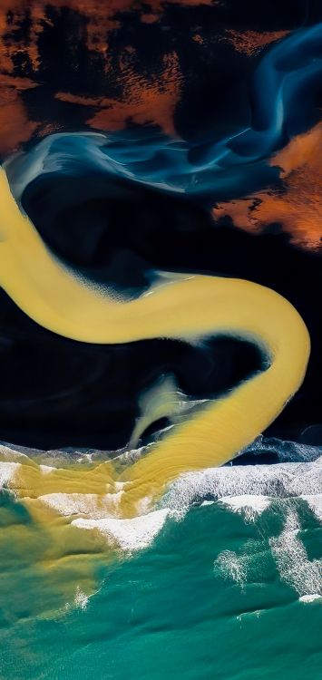 Agua, Pintura, Arte, el Viento de la Onda, Patrón. Wallpaper in 1421x3000 Resolution