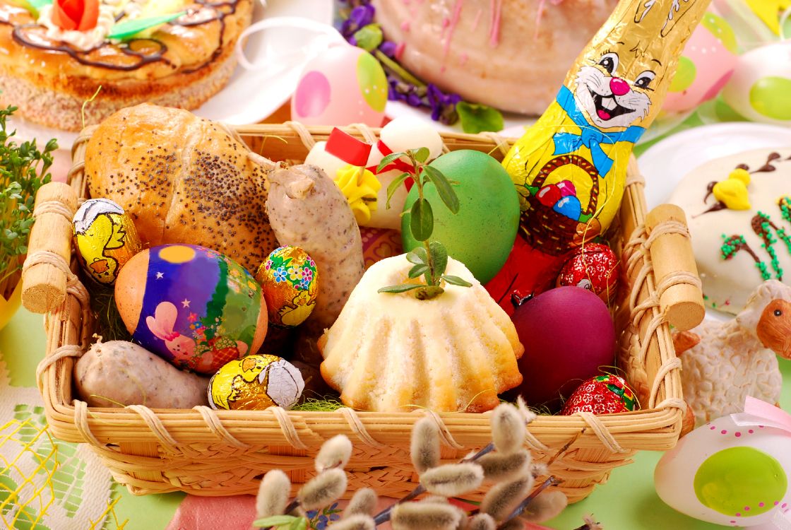 Lebensmittel, Ostern, Geschenkkorb, Fingerfood, Polen. Wallpaper in 3872x2592 Resolution