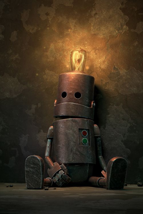 Roboter, Kunst, Fenster, Gas, Maschine. Wallpaper in 2560x3840 Resolution