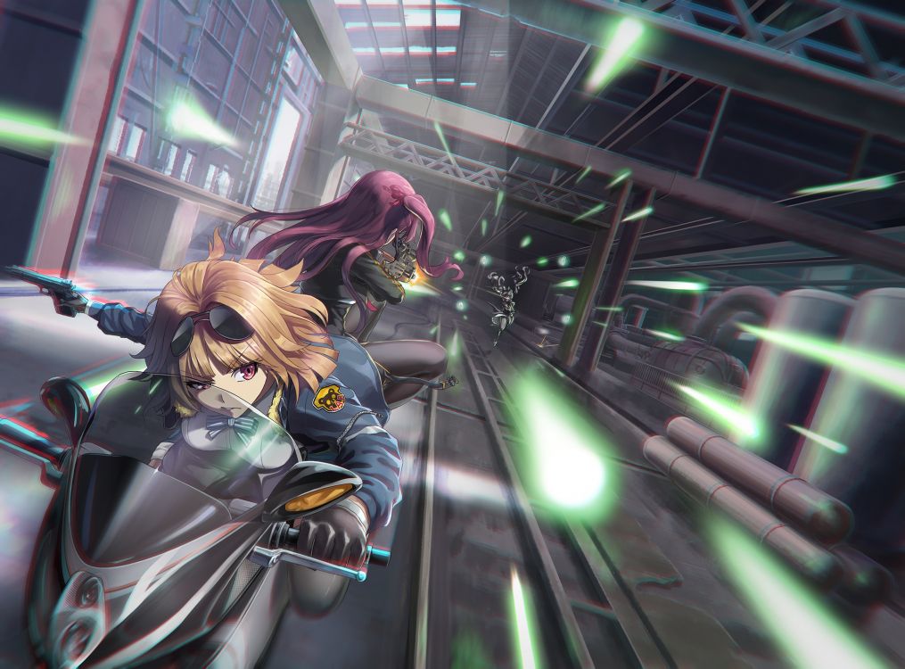 Frau im Schwarzen Und Weißen Langarmhemd Anime-Charakter. Wallpaper in 2164x1599 Resolution