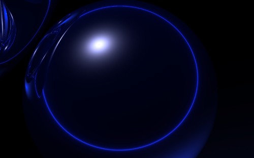 Image blue and black ball illustration