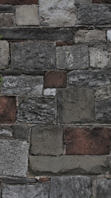 Image brown and gray brick wall