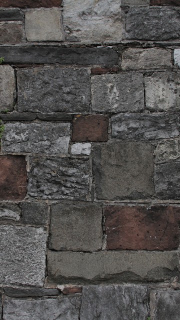 Image brown and gray brick wall