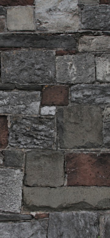 Image brown and gray brick wall