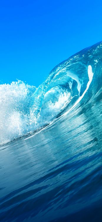 Las Olas Del Mar, el Viento de la Onda, Oceano, Mar, Agua. Wallpaper in 1080x2340 Resolution