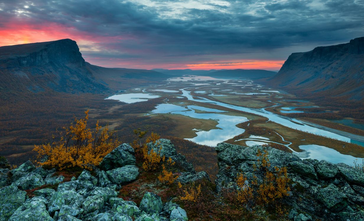 性质, 自然景观, 多山的地貌, 荒野, 苔原 壁纸 3000x1825 允许