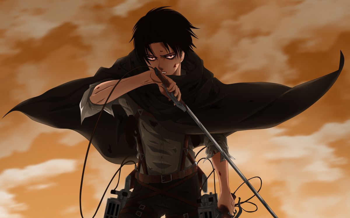 攻击的巨人, Levi, 笠阿克曼, Eren Yeager, 虚构的人物 壁纸 2880x1800 允许