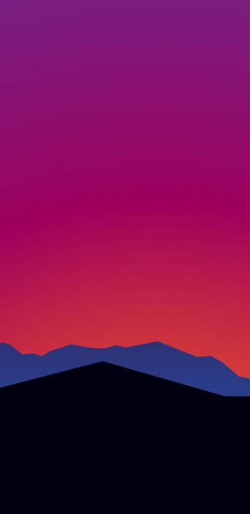 Image silhouette of mountain during sunset