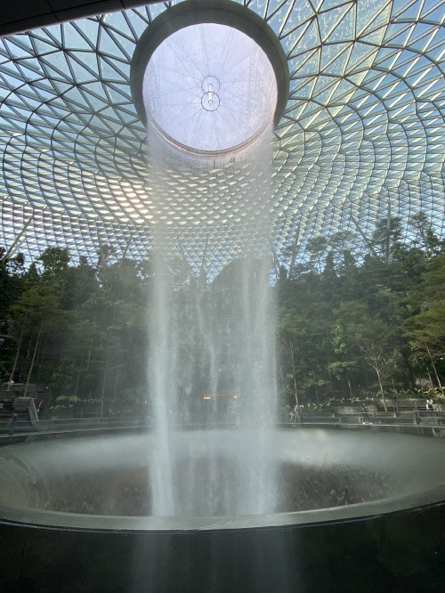 Image singapore, water, jewel changi airport, fluid, fountain