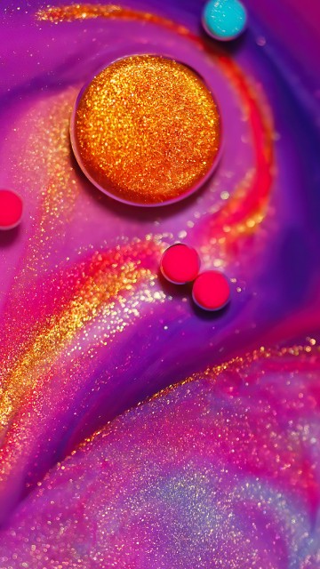 Image close up, red, yellow, pink, orange